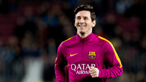 Happy Lionel Messi GIF by FC Barcelona