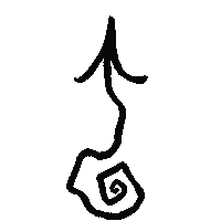 Swipe Up Black Arrow Sticker