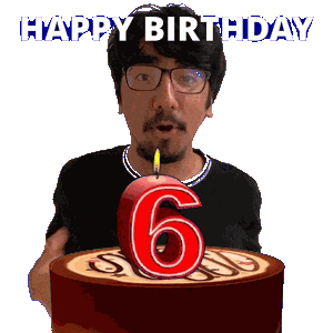 6Th Birthday 6 Years Old Sticker