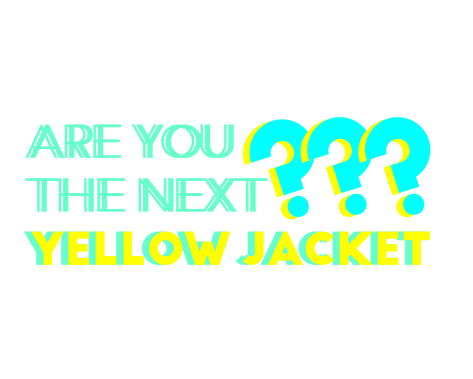 yellow jacket ui Sticker by Vocast Radio
