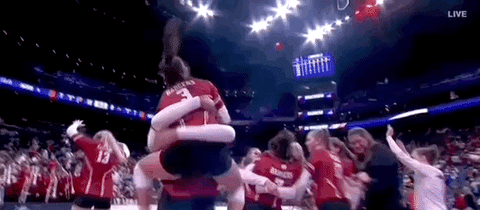 Volleyball Wisconsin GIF by NCAA Championships