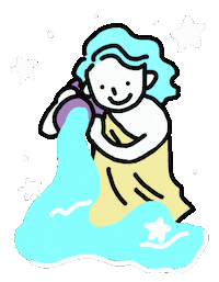 Aquarius 水 Sticker