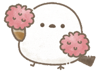 nakasan_ms bird かわいい 鳥 応援 Sticker