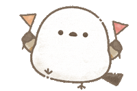 nakasan_ms bird かわいい 鳥 応援 Sticker