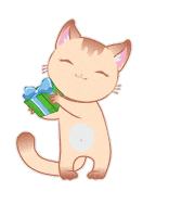 merurid cat cute gift present Sticker