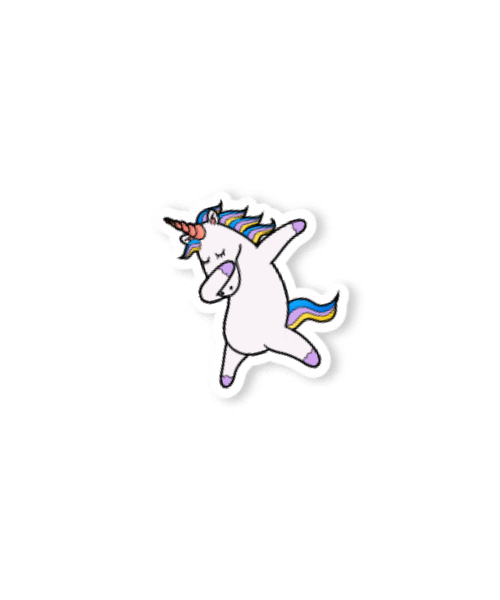 Dab Unicorn Sticker by Nickelodeon International