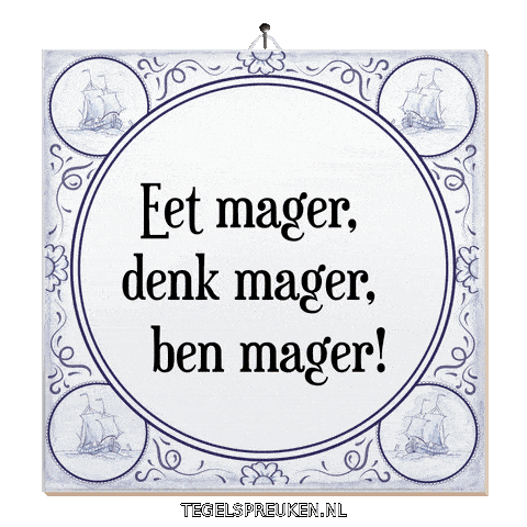 Humor Focus Sticker by Tegelspreuken.nl