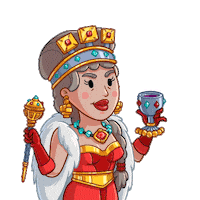 AdVentureCommunistHH queen adventure bling royalty Sticker
