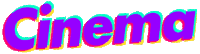 cinema word Sticker