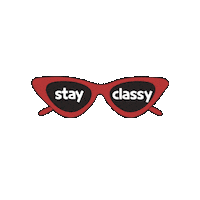 Eyewear Stay Classy Sticker by Shigetsu