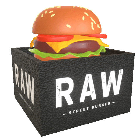 rawstreetburgeronline giphyupload burger rawstreetburger raw street burger Sticker