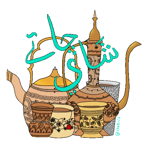 shahrco india tea indian Pakistan Sticker