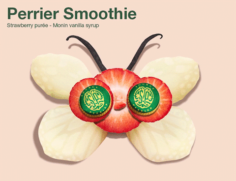 butterfly sparkle GIF by Perrier