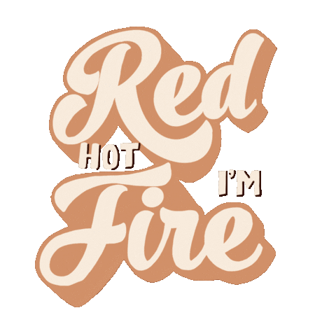 Fire Text Sticker