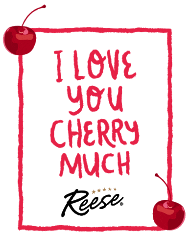I Love You Cherry Sticker by Reese Specialty Foods