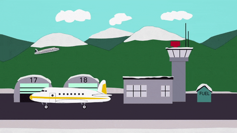 airplane flying GIF by South Park 