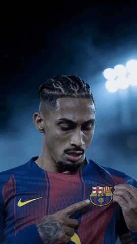 Raphinha Visca Barca GIF