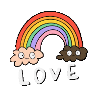 Rainbow Love Sticker