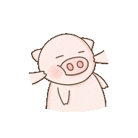 fatpig_daily pig fat 可愛 piggy Sticker