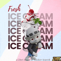 Ice Cream Dessert GIF by Zhot