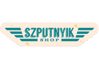 szputnyikshop logo vintage sparkle shop Sticker