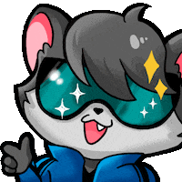 Raccoon Rakun Sticker