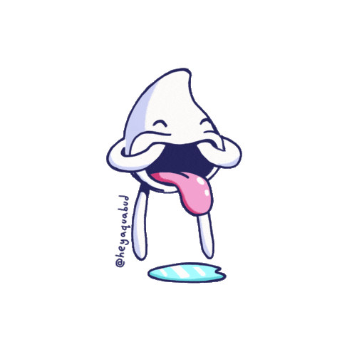 HeyAquabud giphyupload face silly drool Sticker