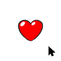 Heart Click Sticker by Trakto