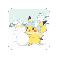 Winter Snowman Sticker by Pokémon