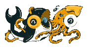 Squid Atlantis Sticker by ON THAT ASS