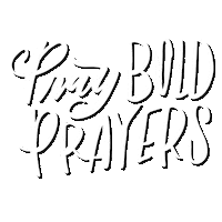 Lettering Pray Sticker