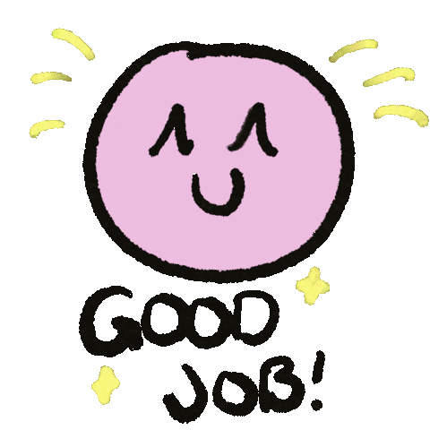 mui_thekid giphyupload pink sticker good job Sticker