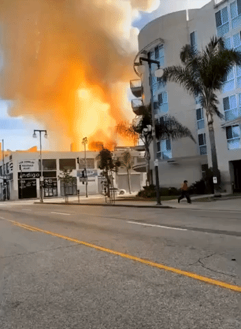 Multiple Firefighters Injured in Explosion and Fire in Los Angeles