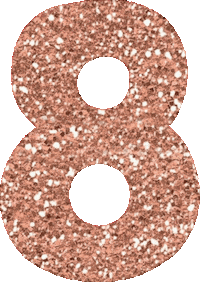 kikaKikachu party glitter newyear number Sticker