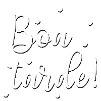 White Line Calligraphy Sticker