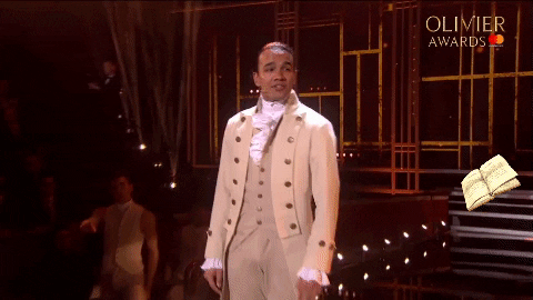 hamilton working GIF by Official London Theatre