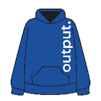 outputec hoodie output Sticker