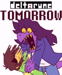 Deltarune Freaking Out GIF