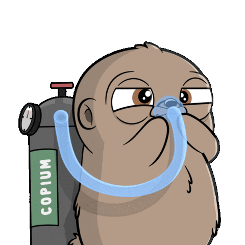 Excited Air Sticker by Fugz Official