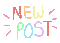 Rainbow New Post Sticker