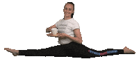 HypnosisDanceAcademy happy dance coffee drink Sticker