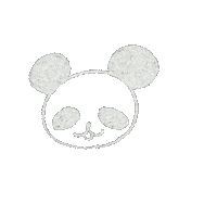 harapecourara panda かわいい 可愛い 手書き Sticker