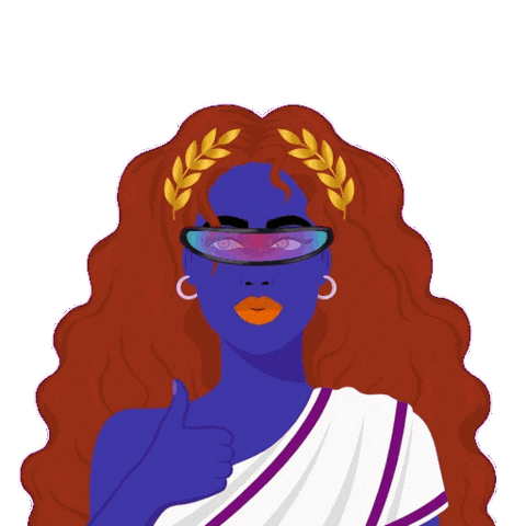Roman Emperor Wow Sticker by World Of Women
