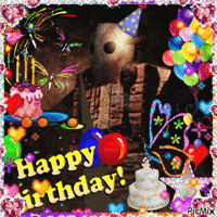Happy Birthday Chain GIF