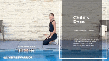 livefreewarrior fitness yoga stress posture GIF