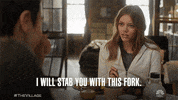 i will stab you with this fork GIF by The Village