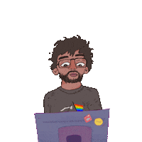 Angry Work Sticker