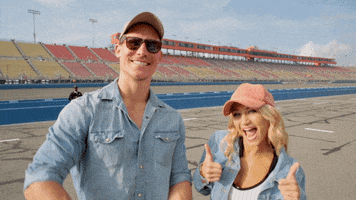 Two Thumbs Up Yes GIF by NASCAR