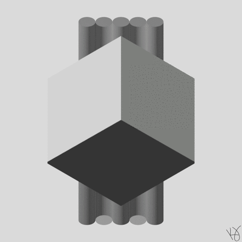 KarlJahnke giphyupload 3d 2d lines GIF