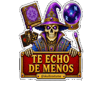 Te Echo De Menos Skull Sticker